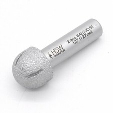24mm Vacuum Brazed Diamond Drainer Groove Fluting Router Bit - 12.7mm Shank