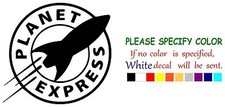Futurama Planet Express Graphic Die Cut decal sticker Car Truck Boat Window 6"