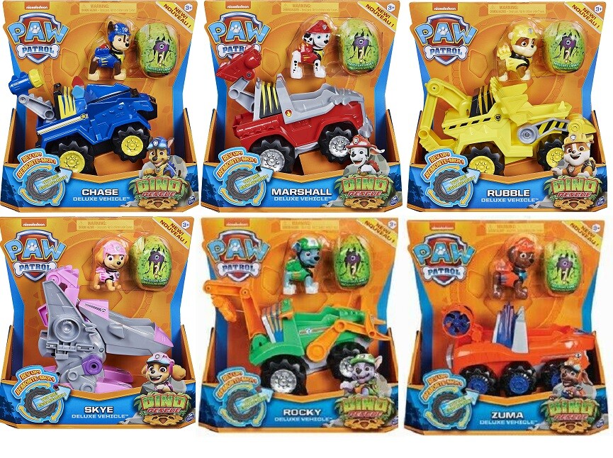 PAW Patrol DINO RESCUE Vehicle and Figure you choose , chase, skye