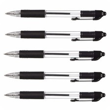 Image of Zebra Z-Grip Retractable Ballpoint Pen Black Ink 1.0mm Medium Nib