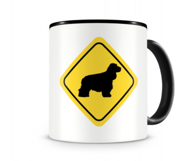 Samunshi Cocker Spaniel Warnschild Hunde Tasse Kaffeetasse Teetasse Kaffeepott