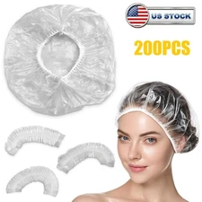 200PCS Disposable Shower Caps Extra Elastic Large Shower Caps For Hair Salon