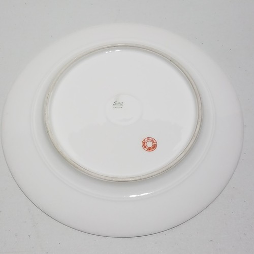 Vintage Limoges France Hand Painted Louvre Pink Roses Porcelain Decorative Plate - Picture 5 of 7