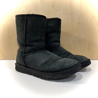 Womens Size 6 Black Classic Ugg Boots Sherling Winter Comfort Casual