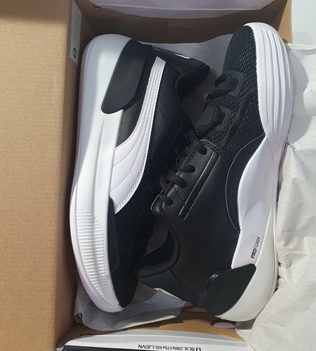 Puma Basketball Shoes Junior Size US5C (23cm) Clyde Hardwood Team JR Black White - Picture 11 of 11