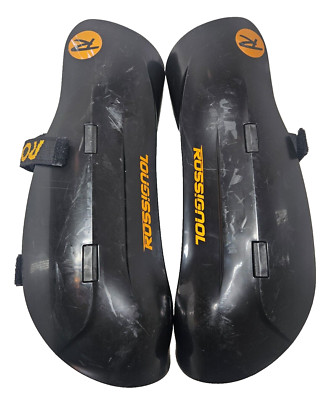 Rossignol Slalom Ski Racing Adult Shin Guards 15.5'' Black SR Race