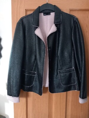 Gerry Webber ladies black and pink lined fitted jacket - Size 16