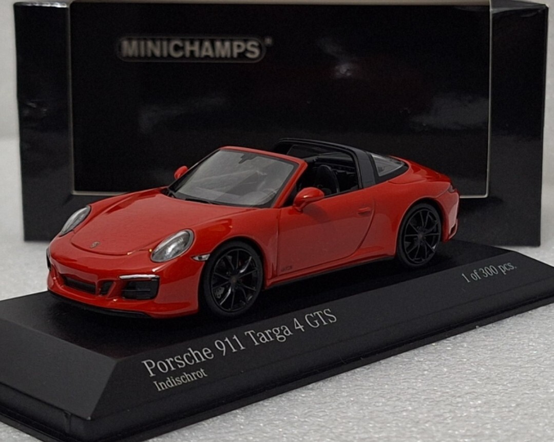 Porsche 911 (991.2) Targa 4 GTS 2016 Red 1:43 Minichamps 410067340