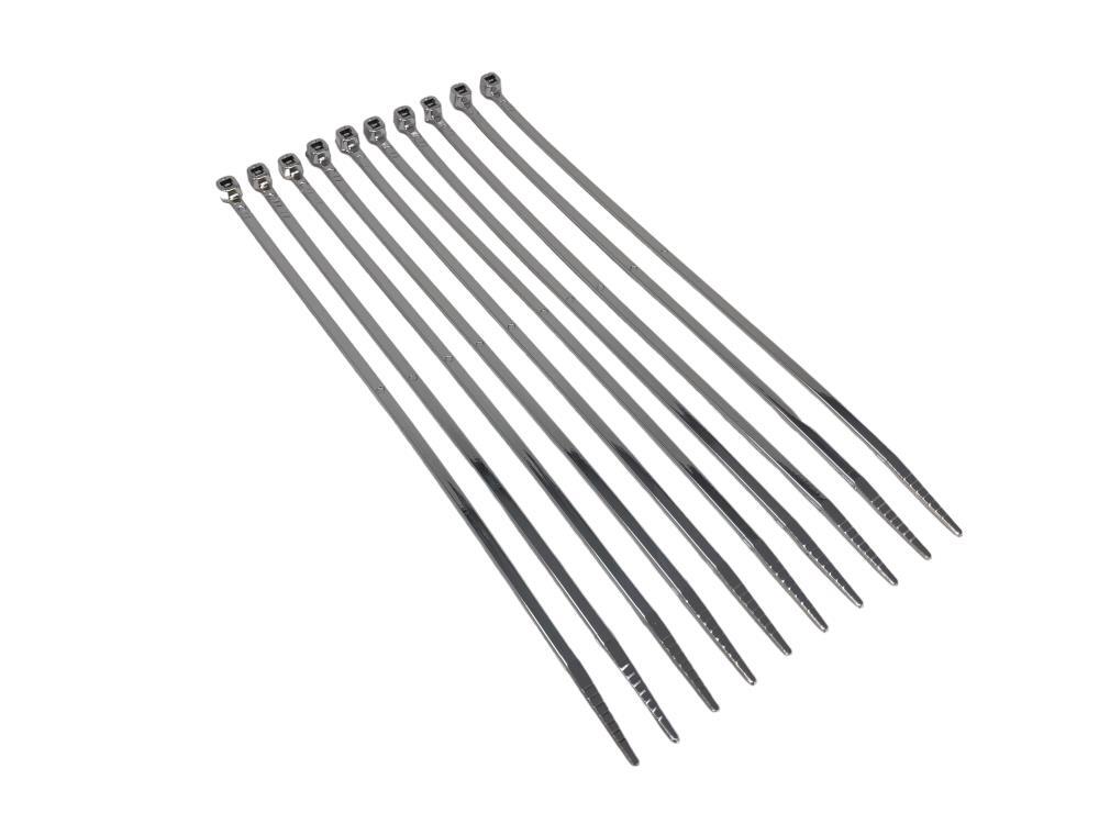 PROFI-Kabelbinder Aus Verchromtem Nylon | 20,3 Cm Lang | 10 Stück | Für Auto, Motorrad & Kabelmanagement