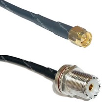 RFC195 SMA MALE to UHF Female BULKHEAD Coax RF Cable USA-Ship Lot