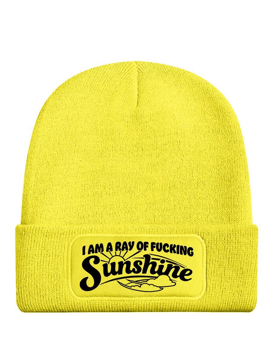 A Ray of F*cking Sunshine Yellow Neon Beanie