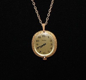 Vtg Sheffield Round Necklace Watch, Gold Tone Manual Wind, Shock Resistant Sheffield Watch Pendant - Etsy main image 2