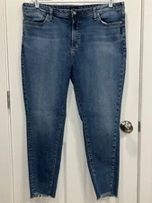 Silver Jeans Co. High Note Skinny Plus Size 20 Blue Jeans