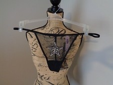 Victoria's Secret Mesh Rhinestone STAR Bling NWT XL