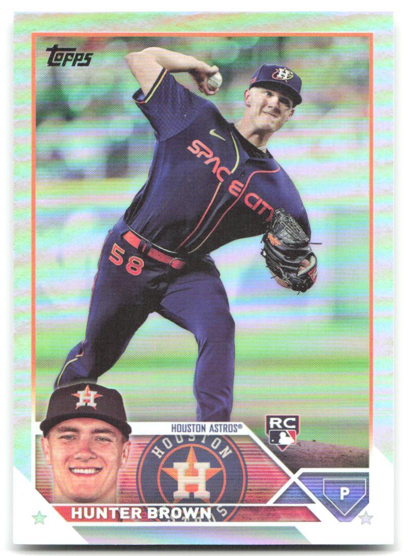 2023 Topps #111 Hunter Brown Rainbow Foil