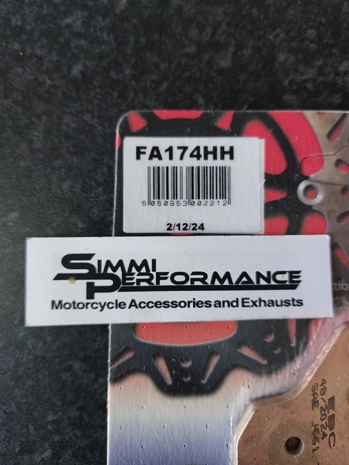 EBC Brake Pads Yamaha MT07 ABS Rear HH 2014 2015 2016 2017 2018 2019 2020 - Image 3 of 4