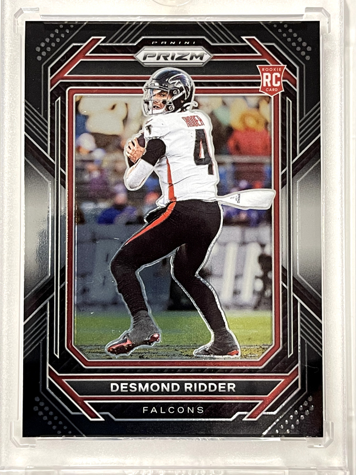 2022 Panini Chronicles Desmond Ridder Prizm Black Rookie Card RC #PB-9