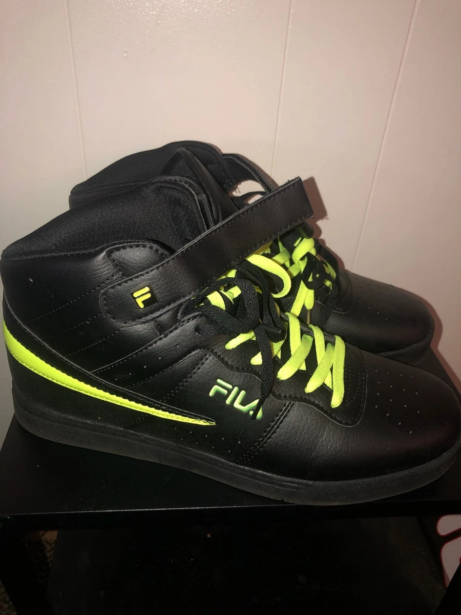 Fila black green shoes deals