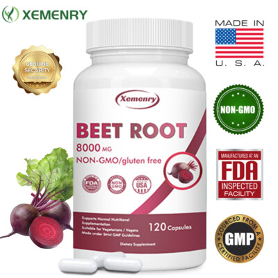 #ad Beet Root 8000mg Aids in Healthy Circulation Heart Blood Pressure Support $7.03