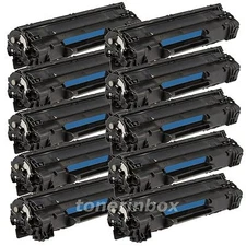 10pk Compatible CF283A 83A Black Toner For LaserJet Pro MFP M127fn M127fw M125nw