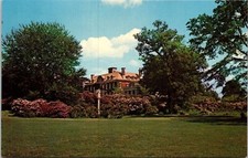 Rhododendrons Georgian Manor House Old Westbury Gardens Long Island Postcard UNP