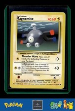 1999 magnemite pokemon card Pokémon Base Set Shadowless 53/102 CGC 8.5 NM/Mint+ If heads First EDITION! Izin! PSA 9