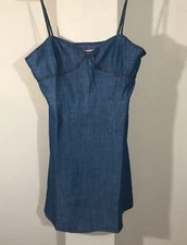 ETHEREAL By Paper Crane Size Large Chambray Dress NEW