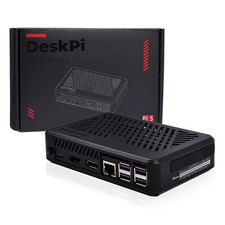 DeskPi Lite Pi5 Case ABS Enlosure with Armor Lite V5 Support M.2 NVMe SSD