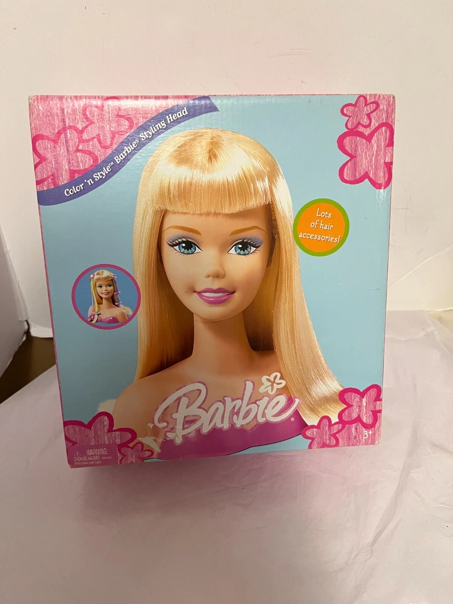 Barbie color and style head 2025