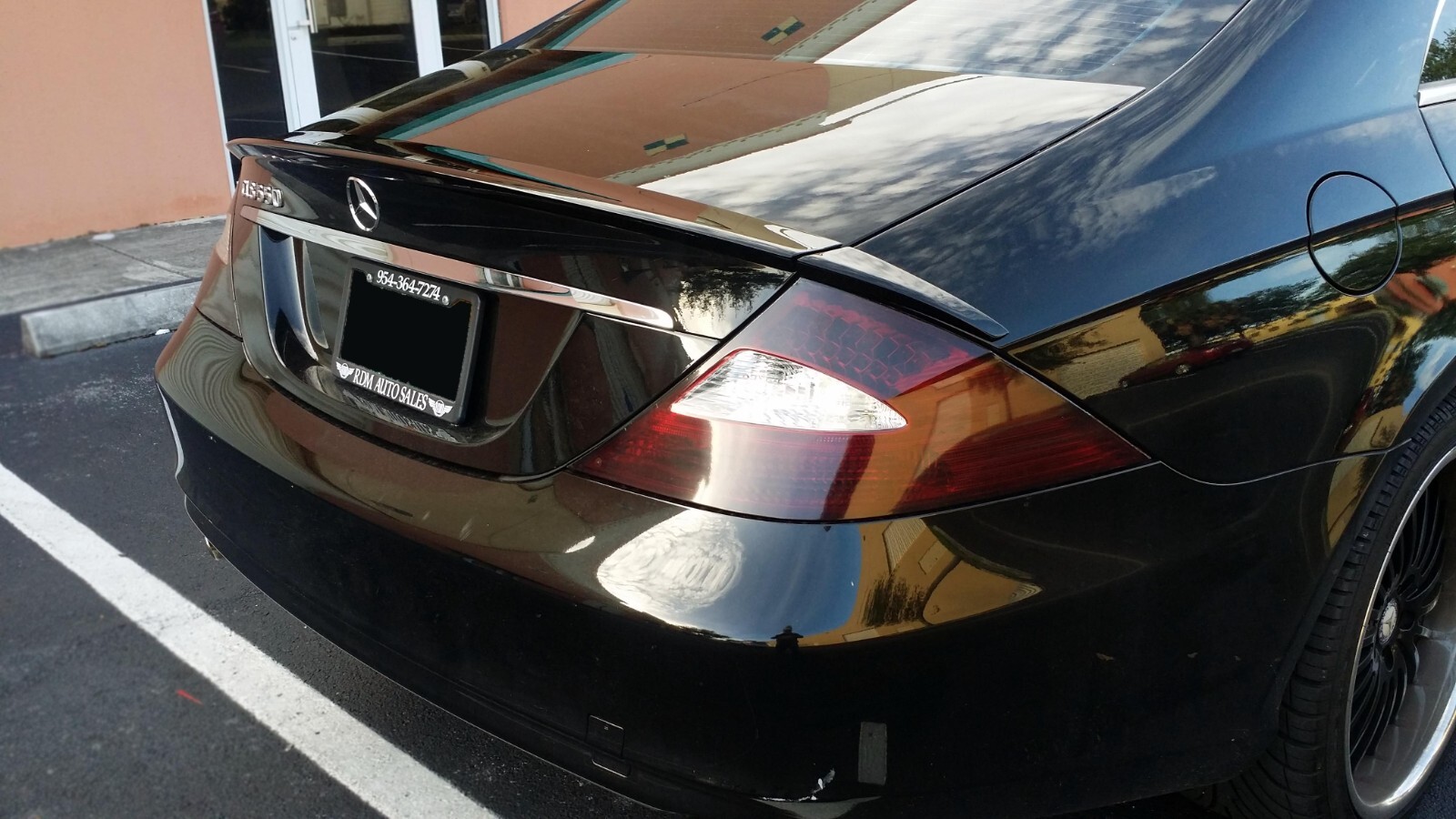 Mercedes CLS W219 2005-10 Brabus Style 3pcs Flush Mount Trunk Spoiler Made USA