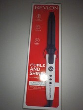 Revlon Crystal C  Ceramic Hair Curling Iron Long-Lasting Shine Less Frizz 1 1/4