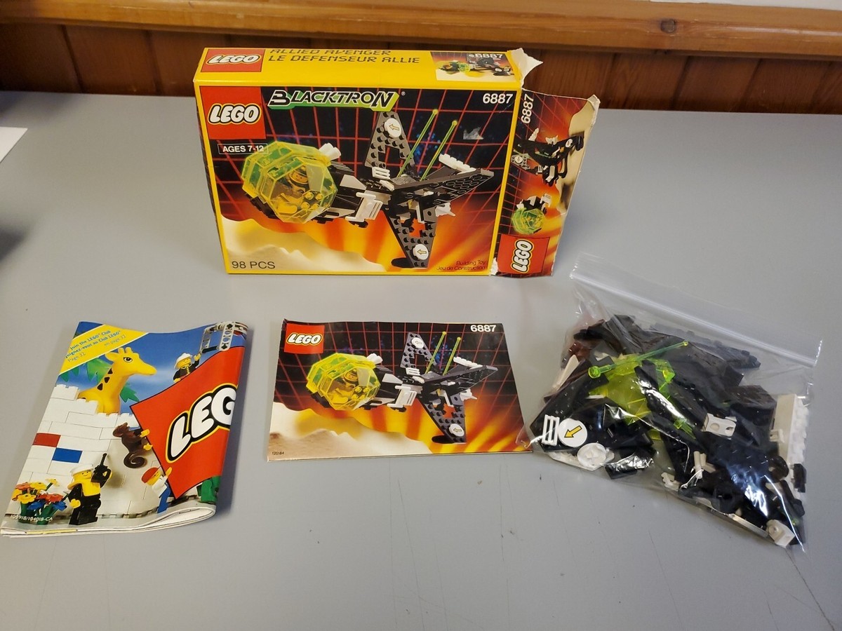 Lego Space Set 6887 Allied Avenger 100% complete 1991 With Box And