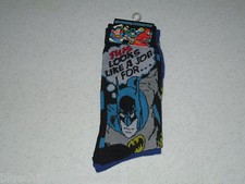 Batman DC Comics 2 Two Pair Socks Shoe Size 6-12 Batman,Signal