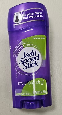 Lady Speed Stick Invisible Dry Deodorant Powder Fresh 2.3 oz Lot Of 2