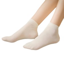 3 Pairs Silk Socks Breathable Deodorant Women Socks Solid Color Mulberry Socks