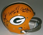PACKERS Bart Starr Jim Taylor Paul Hornung signed F/S TK helmet w/ HOF JSA LOA