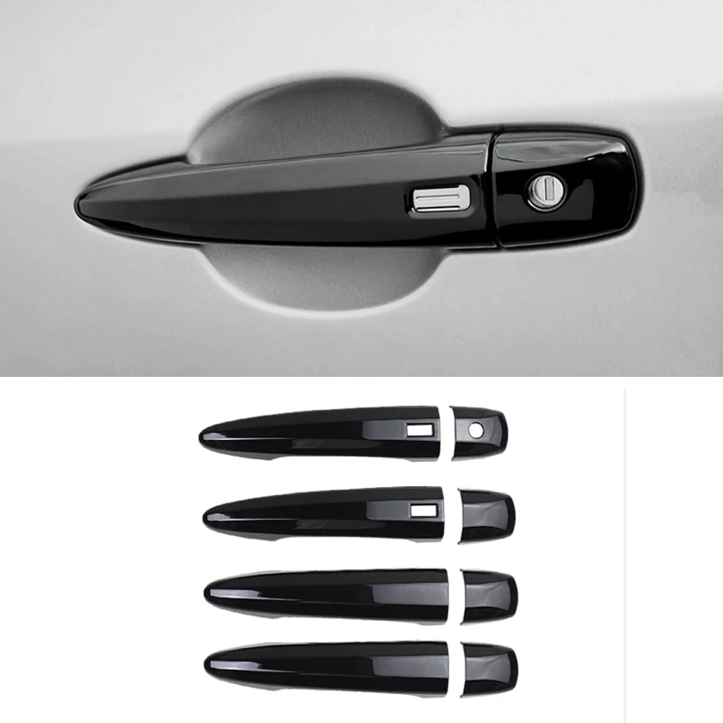 Black Front Door Handle Covers for 2022-2025 Nissan Pathfinder