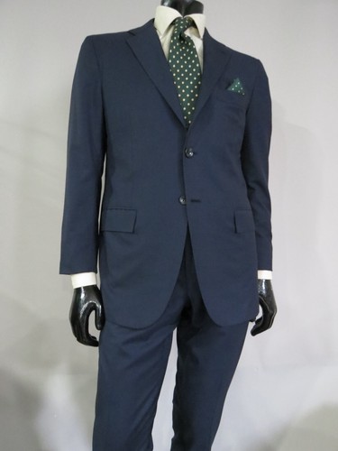 Current Kiton Napoli Italy 14micron side vent flat front slim cut full suit 40 R - Picture 2 of 23
