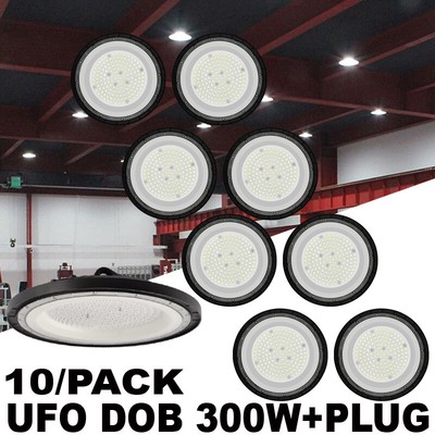 UFO LED Lights 10Pc 300w Bay Light Factory Warehouse Commercial Light Fixtures