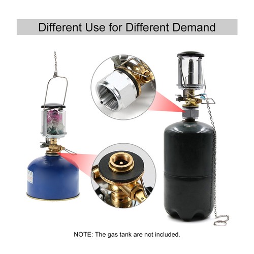 Mini Propanlaterne einmantelige Gaslampe mit 2 Laternenmanteln zum Wandern - Bild 3 von 12
