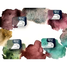 Rosa Gallery Watercolor professional paint , high quality paint, ukrainian paint