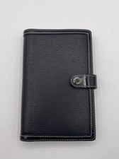 COACH Notebook Cover Leather Black Unisex 6.5 x 4.5 in