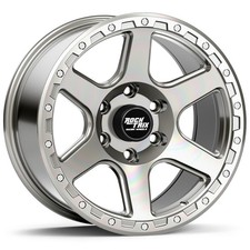 17 Inch Rocktrix Rt112 17x9 -12 Machined Silver Wheel 6x135 Rim For 04 F150