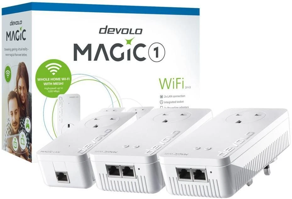 Magic 1 Mesh WiFi Powerline Whole Home Triple Kit - DEVOLO 8369 - Image 2 of 2