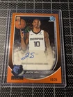 Javon Small 2025 Bowman Chrome #BCA-JS Orange Shimmer RC Auto 10/25 JERSEY MATCH