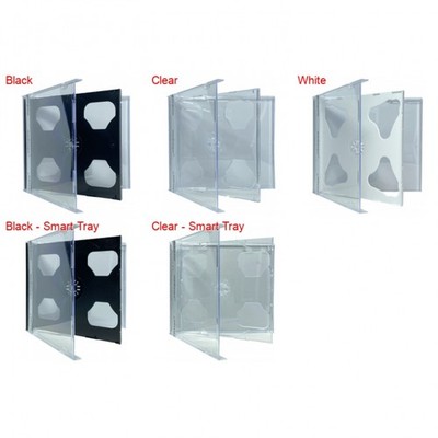 STANDARD Double CD Jewel Case with Tray 10.4mm (2 CD) Lot