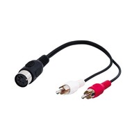 Audio-Adapter-Kabel 2X Cinch-Stecker Auf Din5-Buchse 0,2M