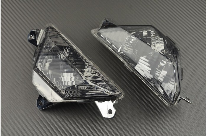 Clignotants avant étanches à haute visibilité pour Kawasaki Ninja 400R noir