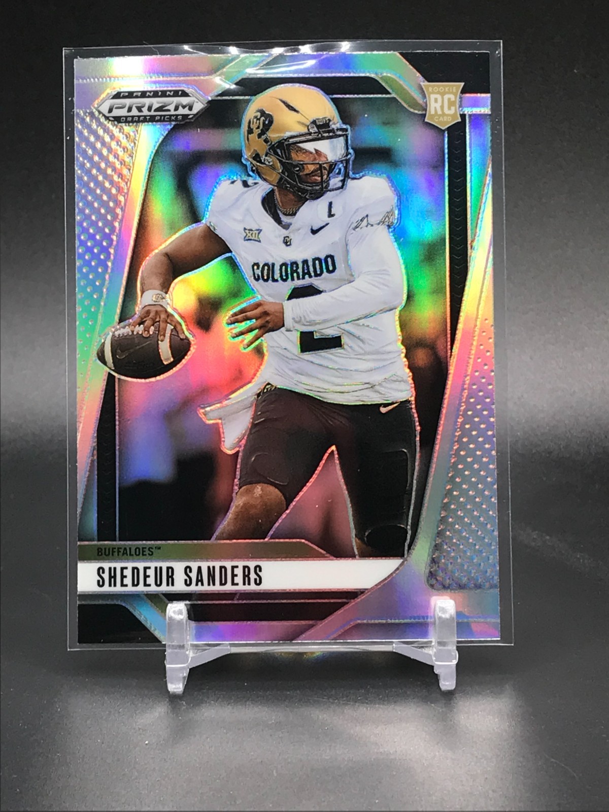 Shedeur Sanders 2025 Panini Prizm Draft Picks Silver #19 Colorado Browns RC