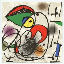 Joan Miro original lithograph printed in 1973